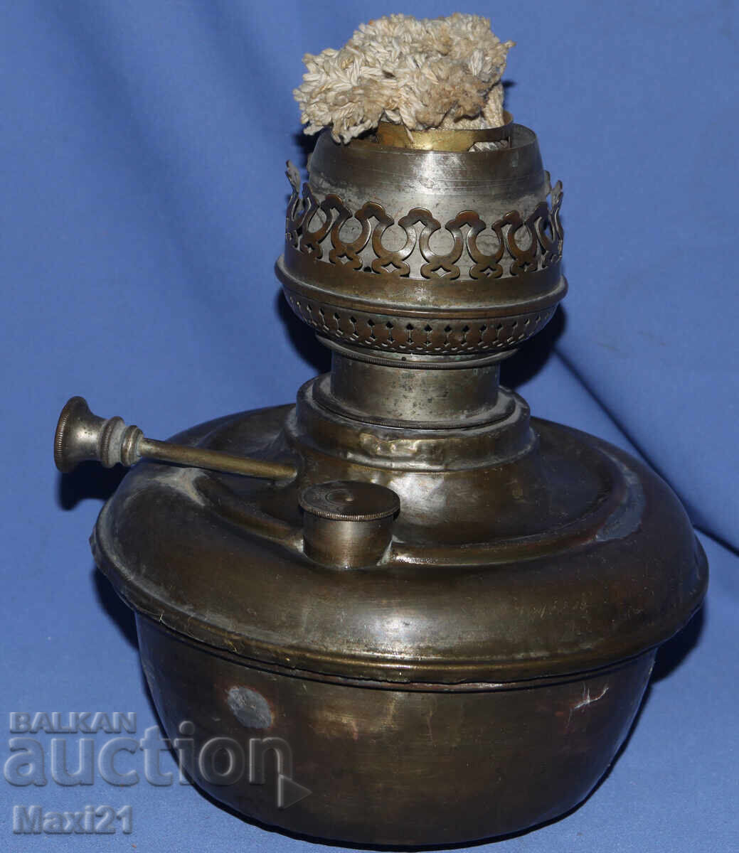 Antique German kerosene lamp