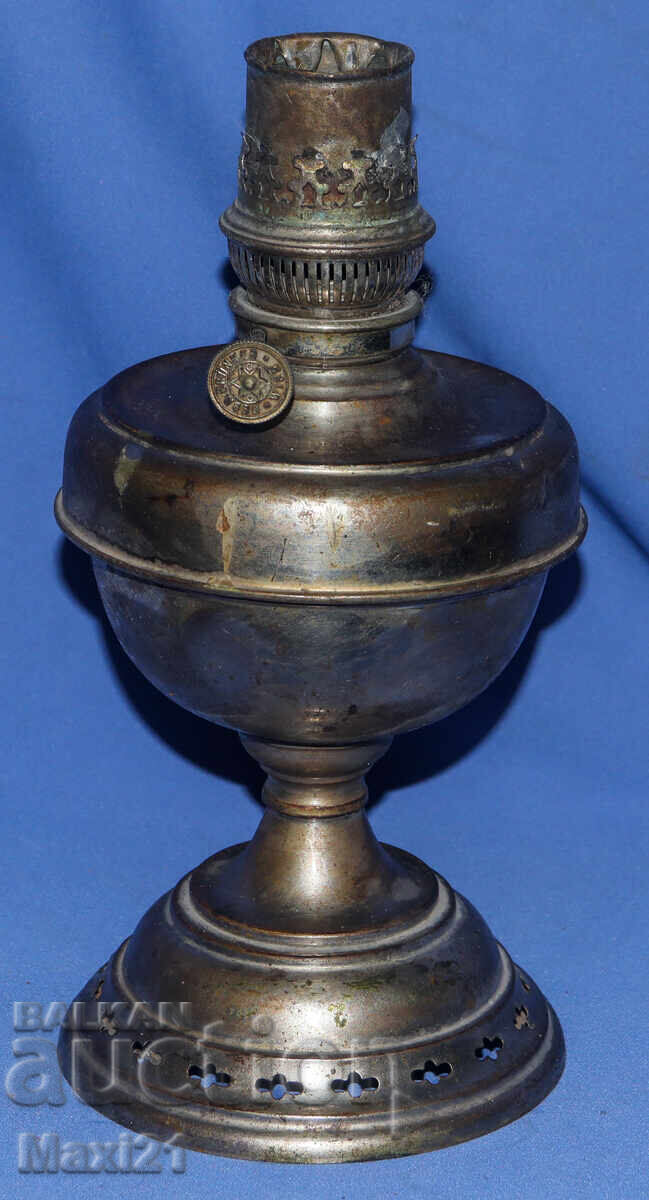 German metal antique kerosene lamp with price 130.00 BGN | € 66.47