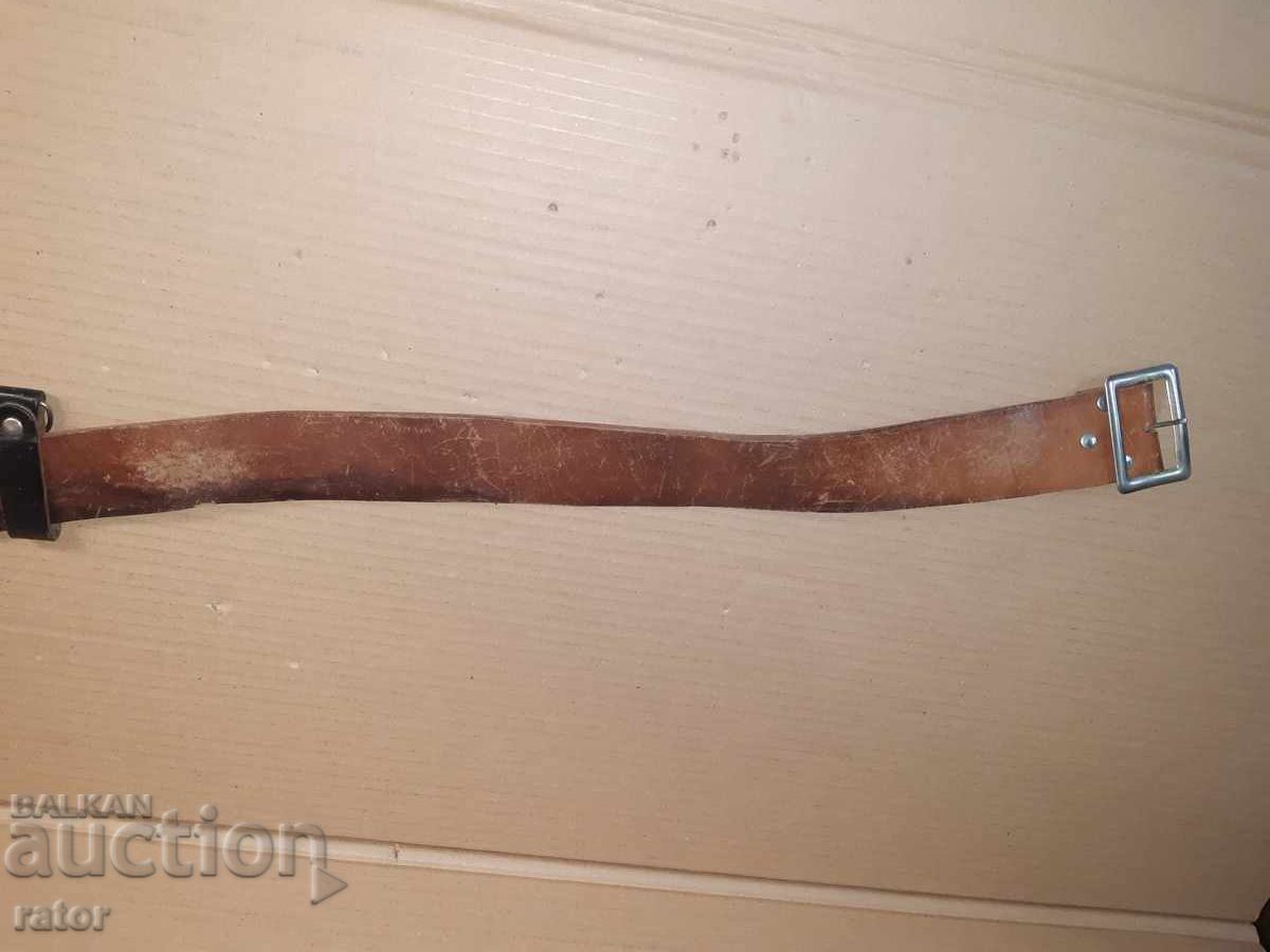 Old wide leather belt, uniform with price 17.99 BGN | € 9.20 Old wide leather belt, uniform with price 17.99 BGN | € 9.20