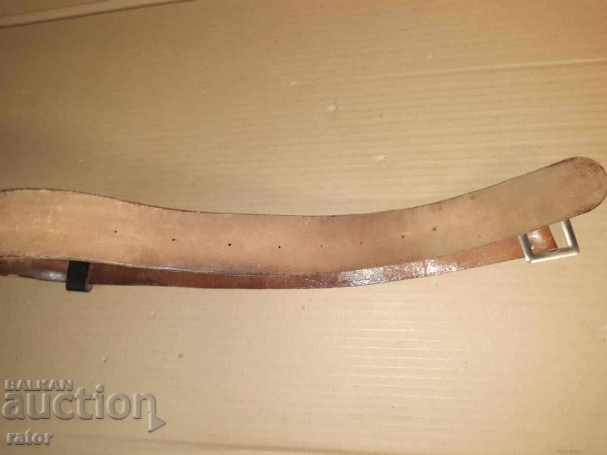 Old wide leather belt, uniform - 5 Old wide leather belt, uniform - 5