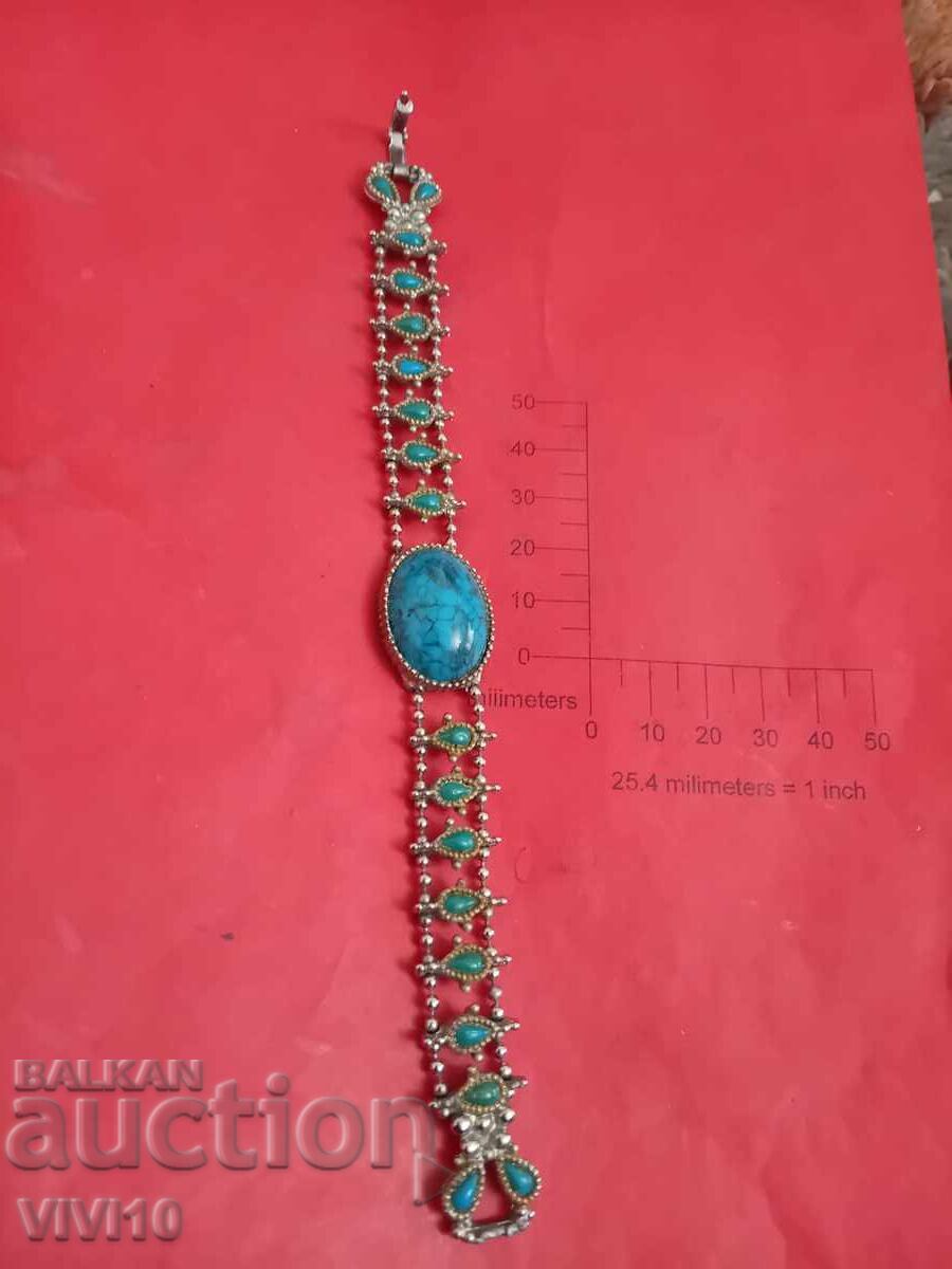 Antique turquoise bracelet