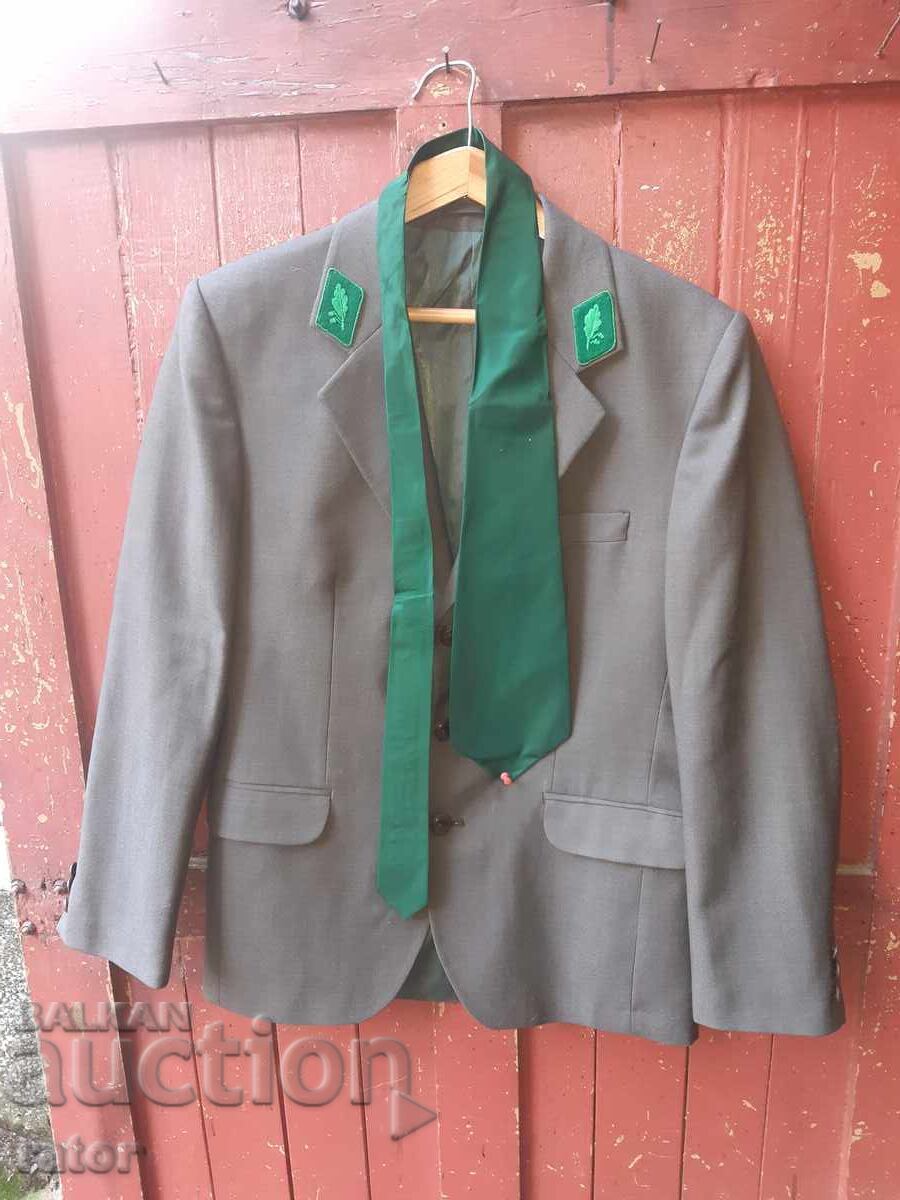 Сако  , лесничейска униформа - ЛЕСНИЧЕЙ , ГОРСКИ  , НРБ