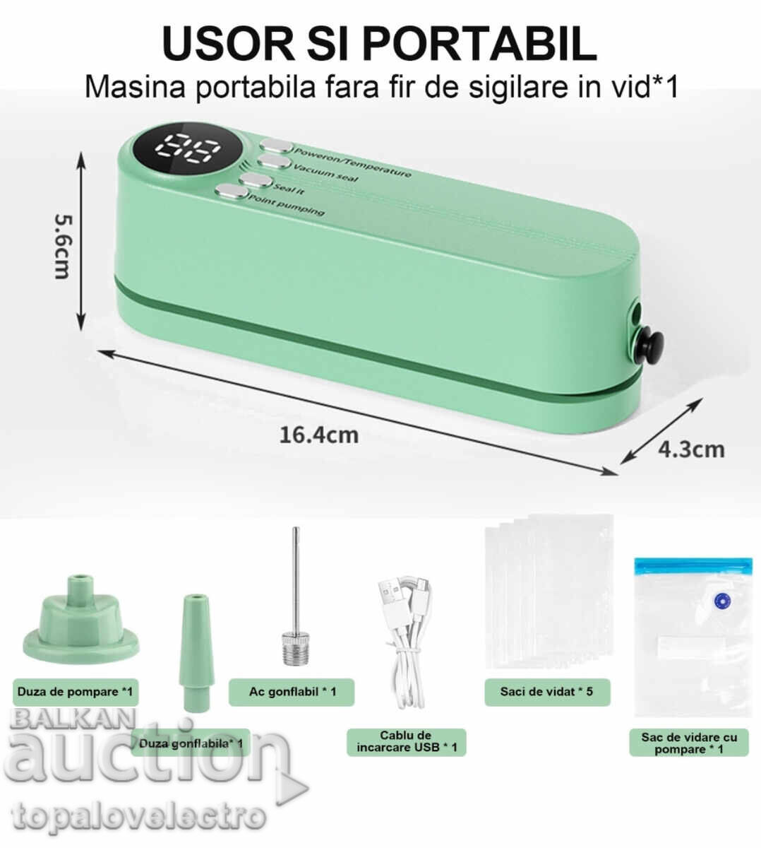 NEW! Portable 3-in-1 Vacuum Sealer for Solid and Liquid Foods - 5