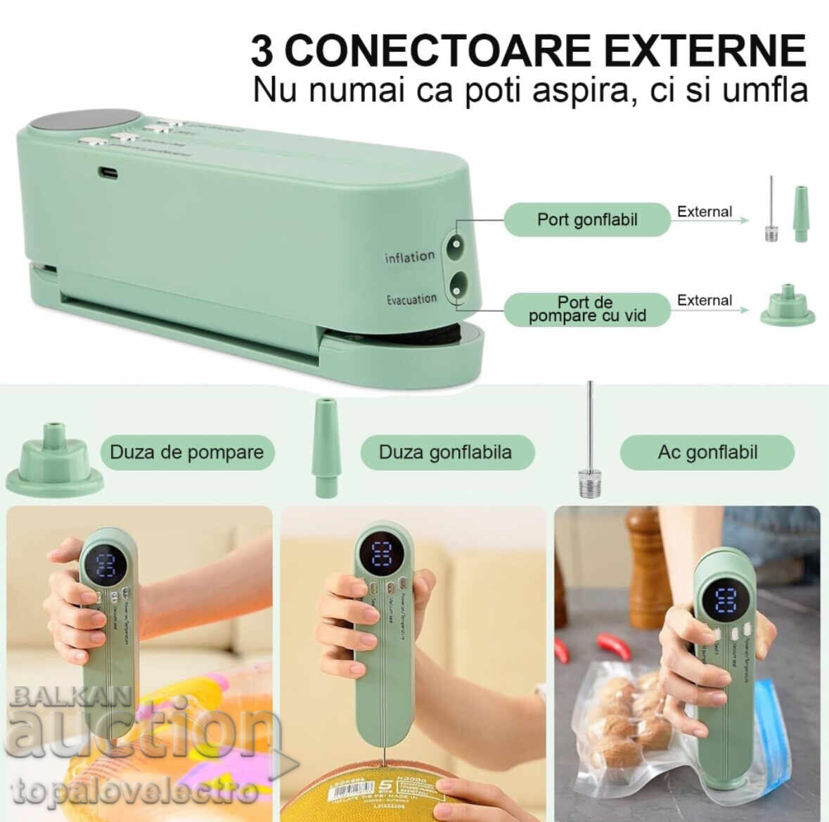 NEW! Portable 3-in-1 Vacuum Sealer for Solid and Liquid Foods - 6