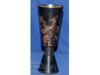 Старинна посребрена чаша бокал ваза