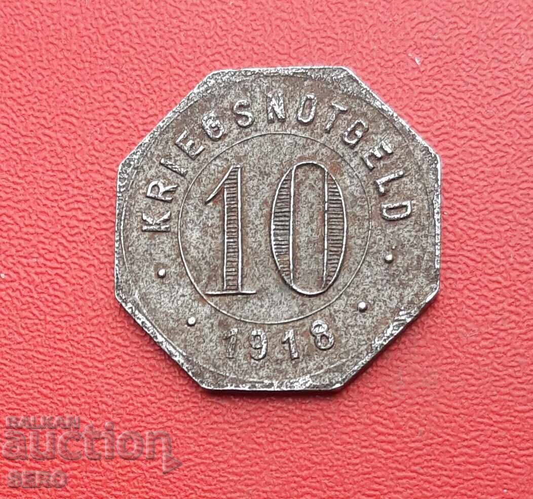 Германия-Баден-Вюртенберг-Крайлсхайм-10 пфенига 1918