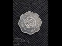 Seychelles, 5 Cents 1972 FAO