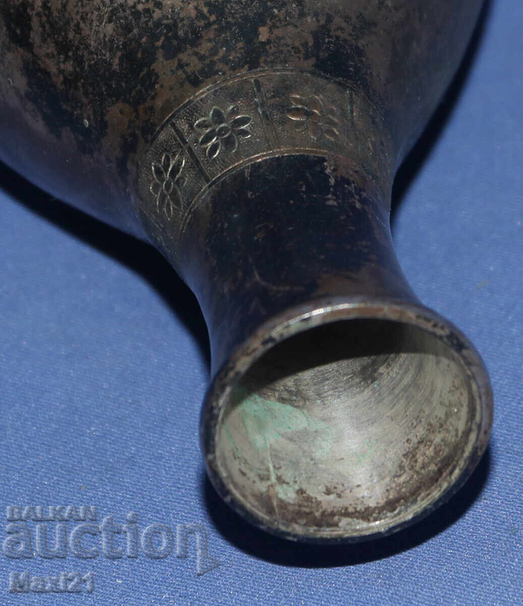 Vază veche argintată pentru flori - 5