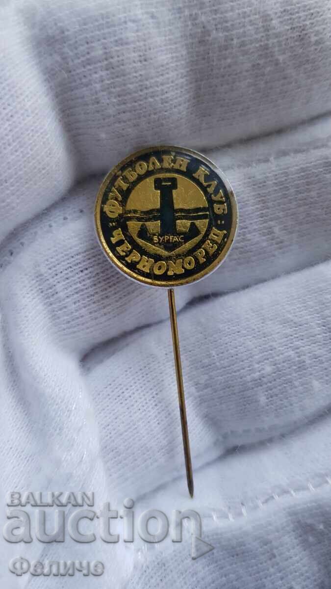 Communist sign, badge Football, Chernomorets Burgas
