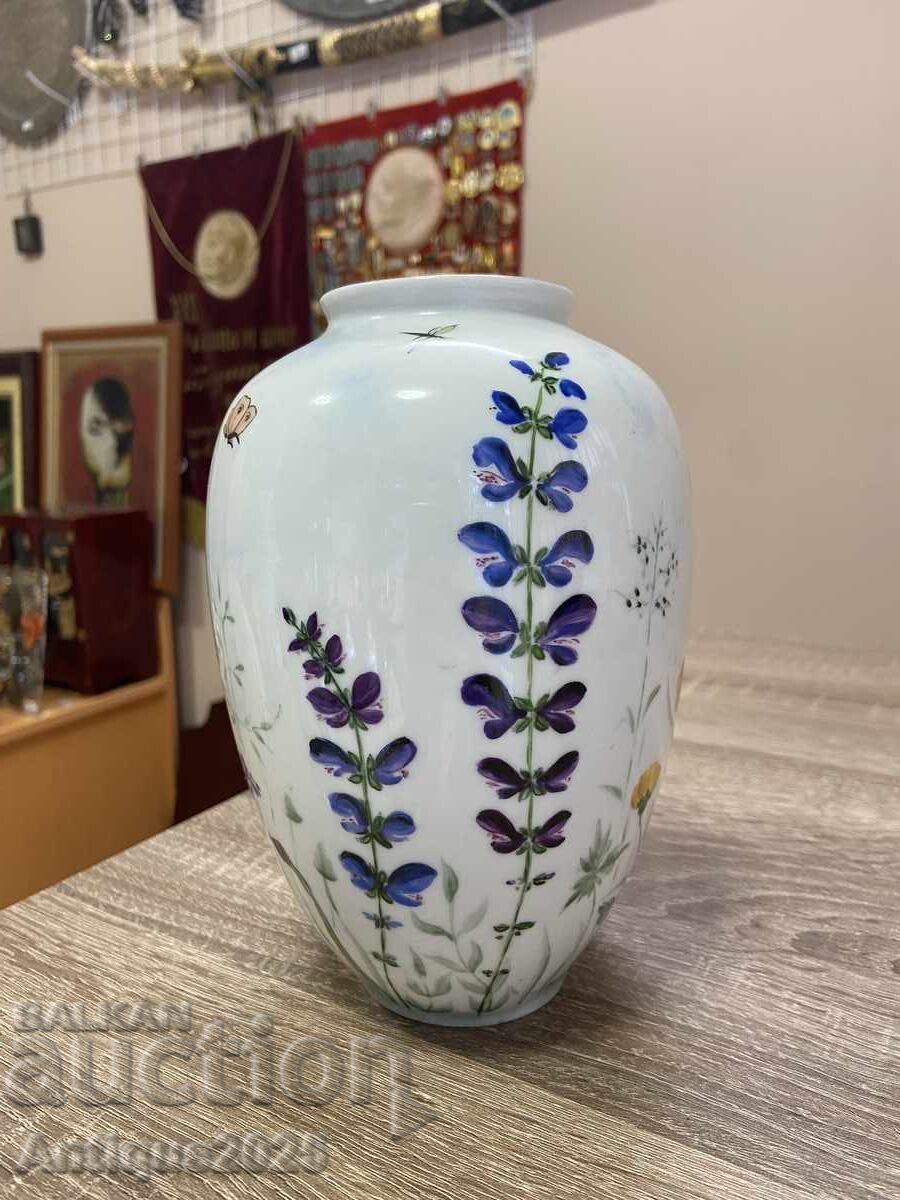 Δημοπρασία Πορσελάνινο βάζο Krister KPM Germany, χειροποίητο ζωγραφισμένο