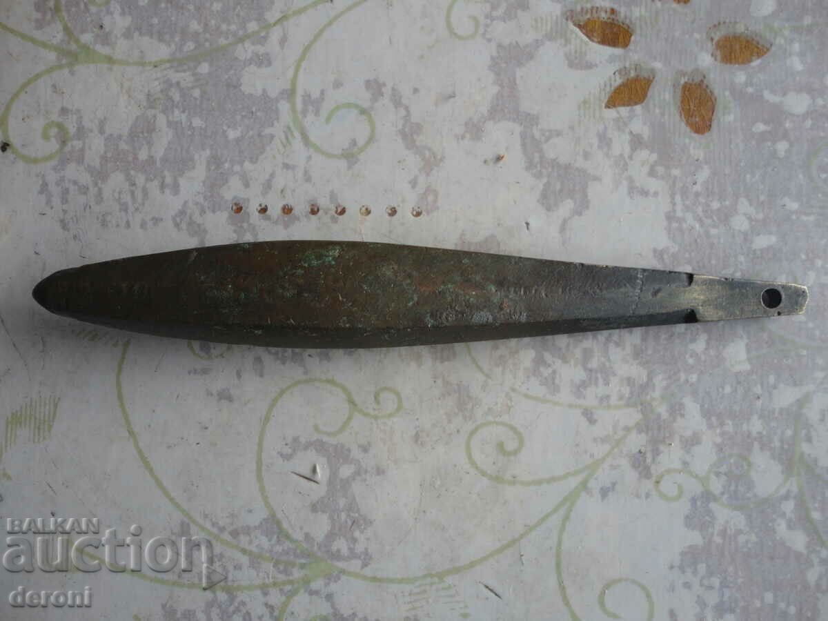 Auction  Antique bronze plumb line