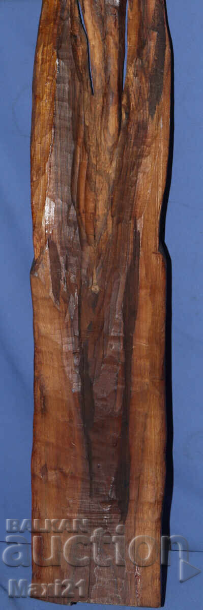 Стара дърворезба скулптура лице индианец - 7 Стара дърворезба скулптура лице индианец - 7