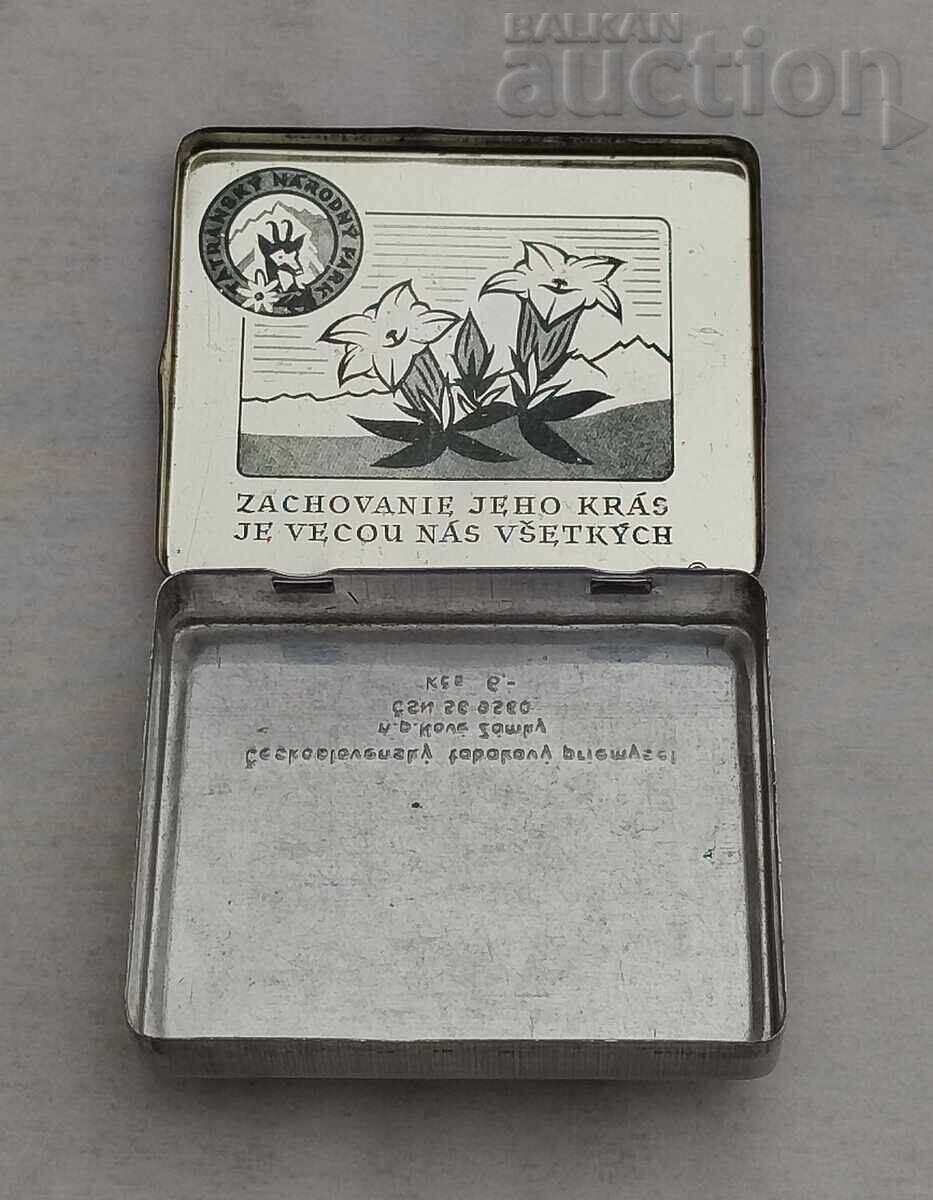 МЕТАЛНА КУТИЯ ЗА ЦИГАРИ ВИСОКИ ТАТРИ ЧЕХОСЛОВАКИЯ с цена 15.00 лв. | € 7.67 МЕТАЛНА КУТИЯ ЗА ЦИГАРИ ВИСОКИ ТАТРИ ЧЕХОСЛОВАКИЯ с цена 15.00 лв. | € 7.67