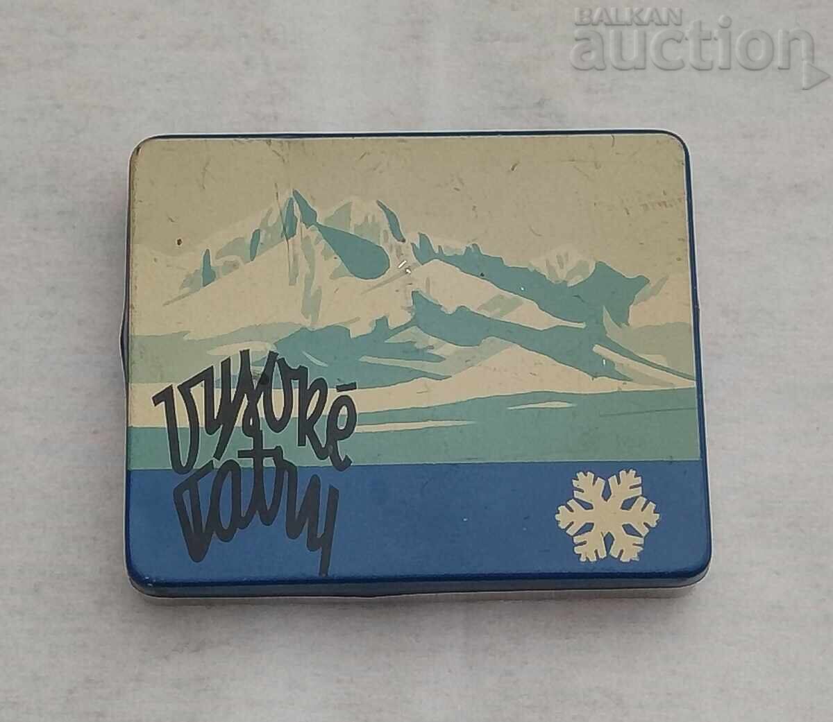 МЕТАЛНА КУТИЯ ЗА ЦИГАРИ ВИСОКИ ТАТРИ ЧЕХОСЛОВАКИЯ МЕТАЛНА КУТИЯ ЗА ЦИГАРИ ВИСОКИ ТАТРИ ЧЕХОСЛОВАКИЯ