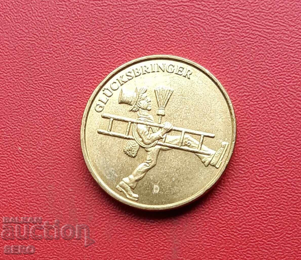 Μετάλλιο-Γερμανία-Νομίσμα για την Πρωτοχρονιά για καλή τύχη-καπνοδοχοκαθαριστής