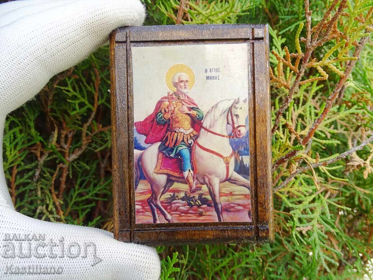 Licitație Icoană ortodoxă a Sfântului Mina