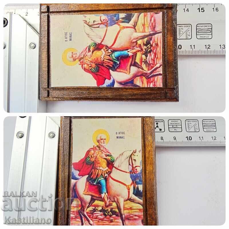 Icoană ortodoxă a Sfântului Mina - 7