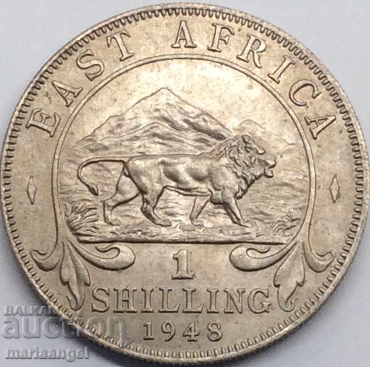 1 Shilling 1948 East Africa Silver 1 Shilling 1948 East Africa Silver