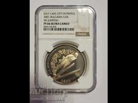 Bulgaria 2001g. - 10 leva Sărituri cu schiurile PF 66 ULTRA CAMEO