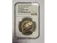 Bulgaria 2001g. - 10 leva Sărituri cu schiurile PF 66 ULTRA CAMEO