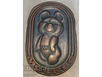 Suvenir Mișa de la Olimpiada de la Moscova din 1980