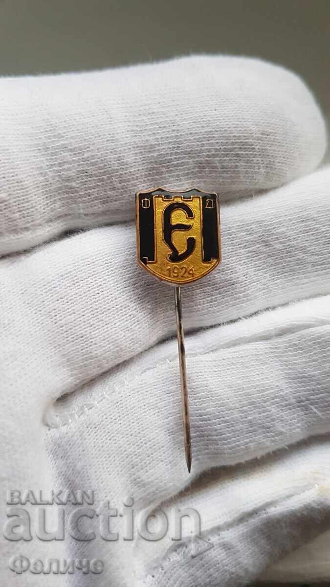 Аукцион Колекционен знак, значка Футбол,Етър В. Търново 1924