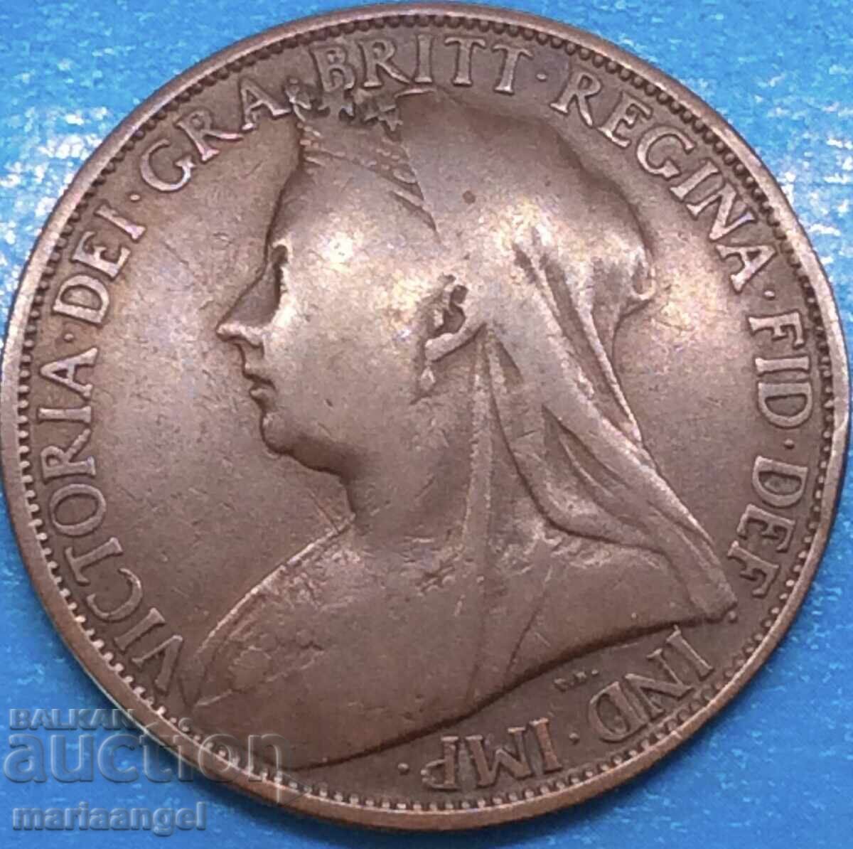 Μεγάλη Βρετανία 1 πένα 1896 30 χιλιοστά - αρκετά σπάνιο - 5