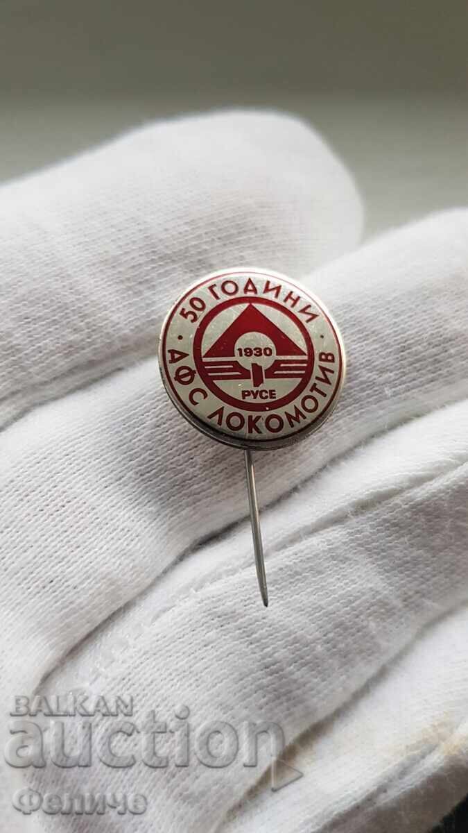 Auction  Rare Sign, Football Badge, 50 Years Lokomotiv Ruse