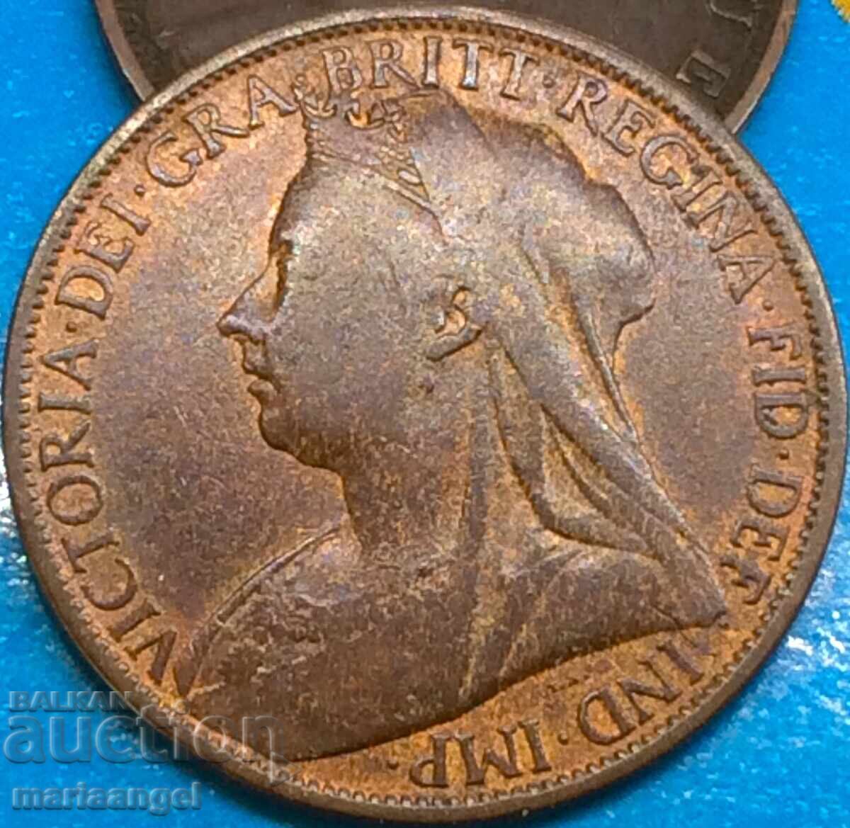 Marea Britanie 1 penny 1897 30mm - destul de rară cu preț 27.00 BGN | € 13.80