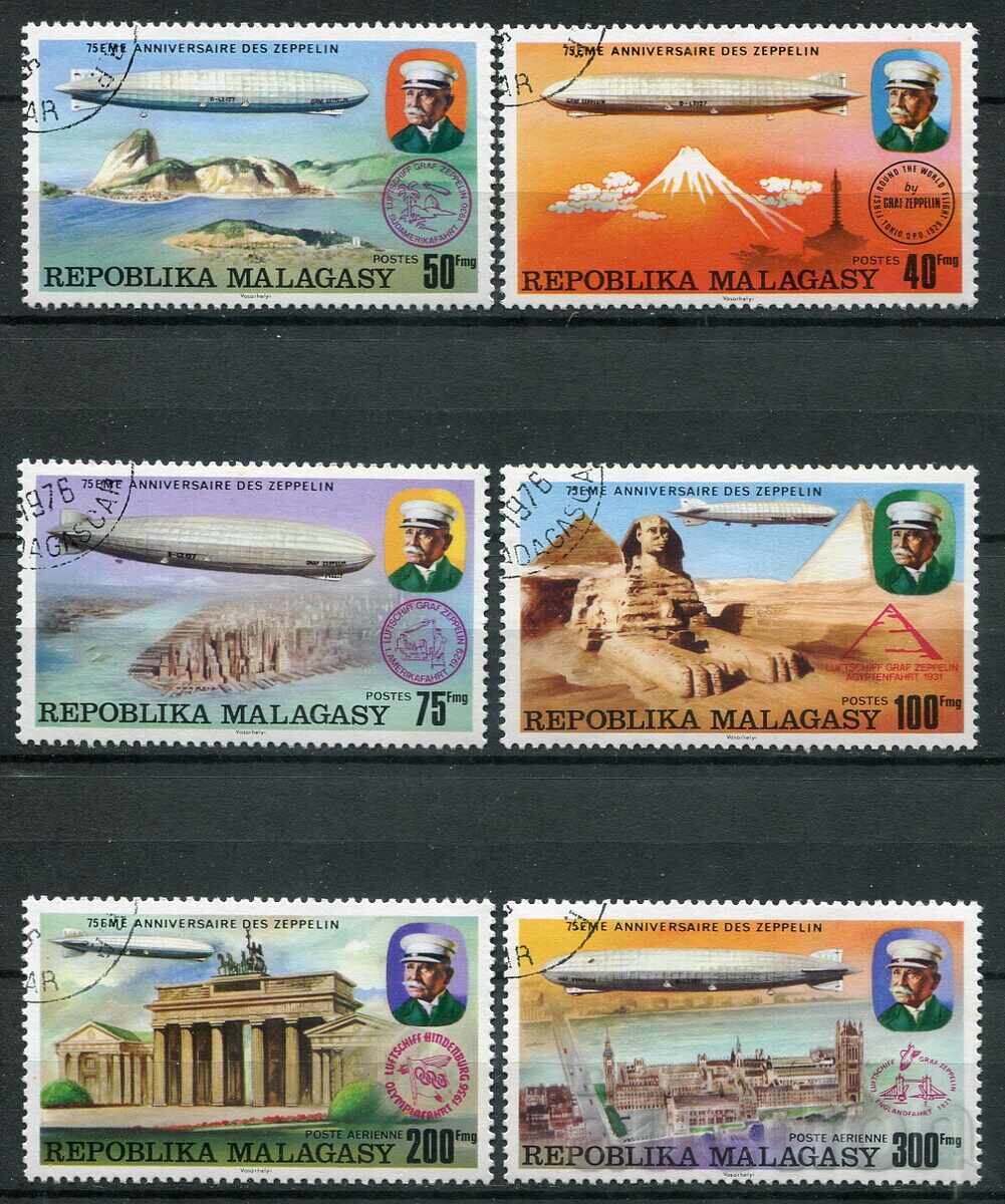 Madagascar 1976 CTO - Aviation, Airships
