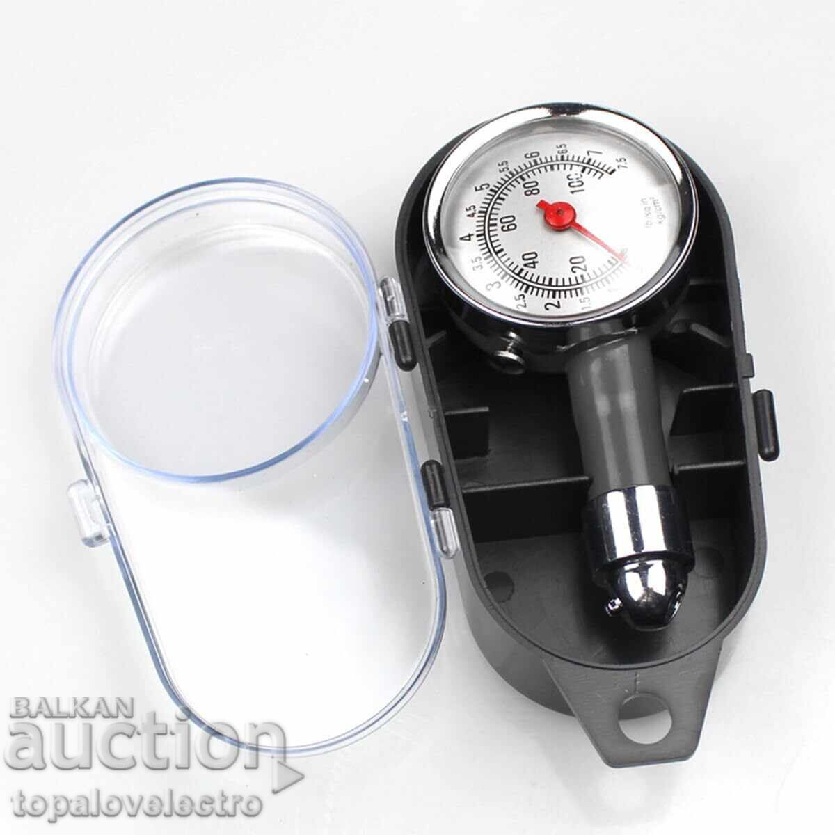 Доставка на НОВ! Механичен манометър за гуми 0–100 PSI Доставка на НОВ! Механичен манометър за гуми 0–100 PSI