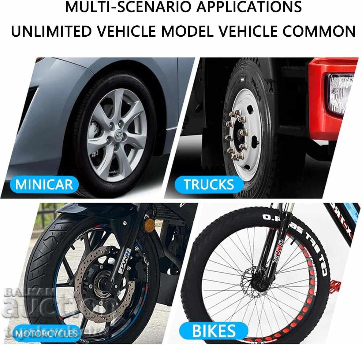 НОВ! Механичен манометър за гуми 0–100 PSI - 6 НОВ! Механичен манометър за гуми 0–100 PSI - 6