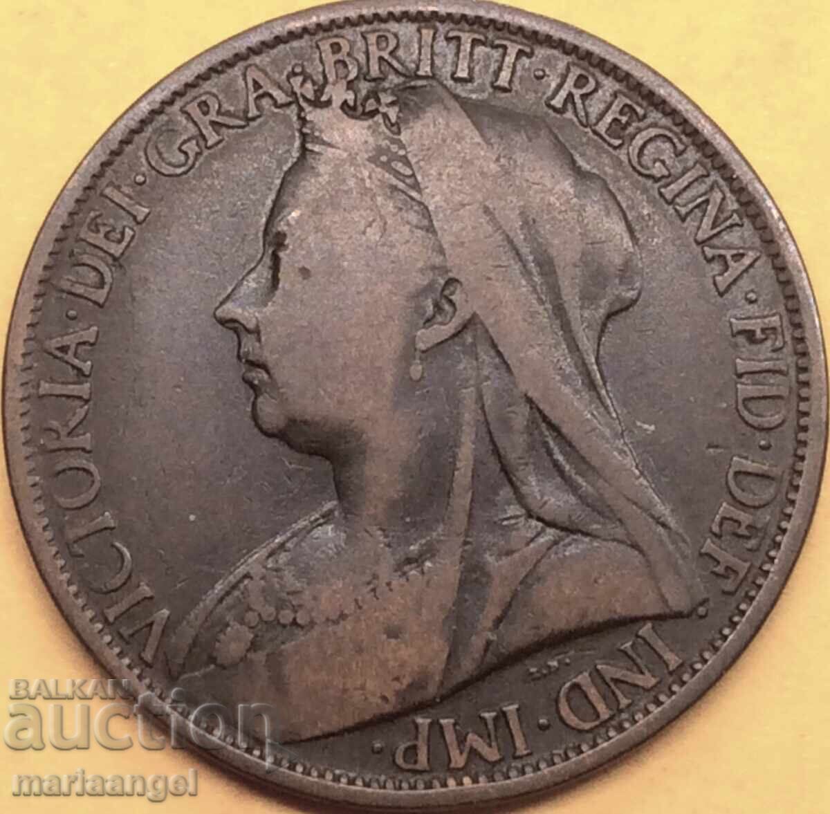 Great Britain 1 Penny 1899 Victoria 30mm Bronze with price 8.00 BGN | € 4.09
