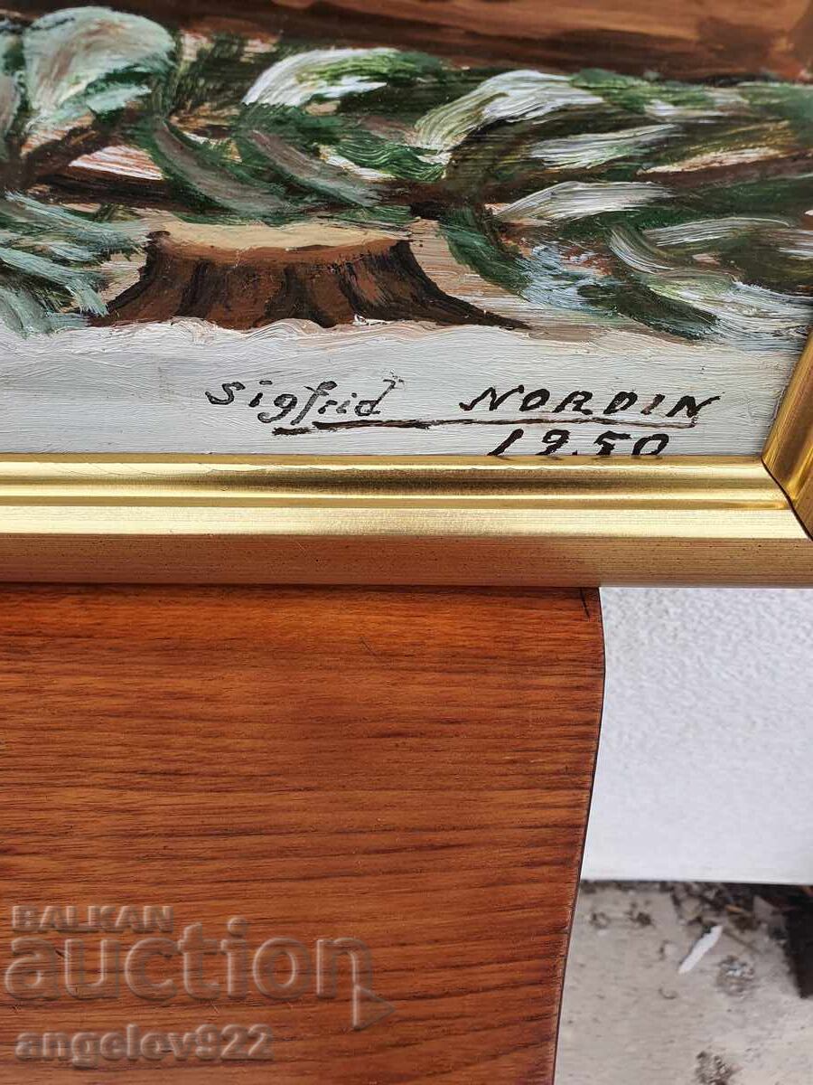 Large Original Oil Painting on Fiberboard!!! - 6