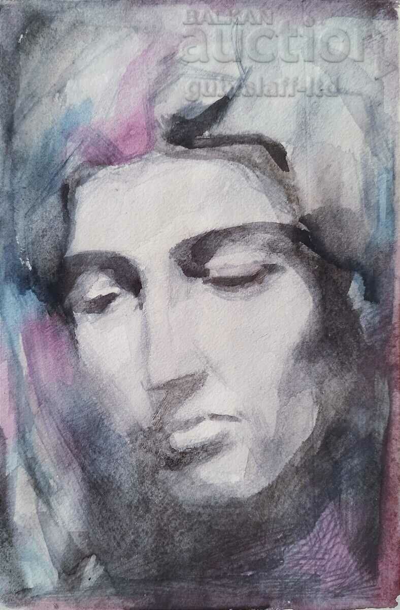 Εικόνα, πορτρέτο, τέχνη. B. Zhelev, 1990 με τιμή € 50.00 | 97.79 BGN