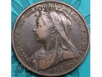 Μεγάλη Βρετανία 1 Penny 1900 30mm Χάλκινο