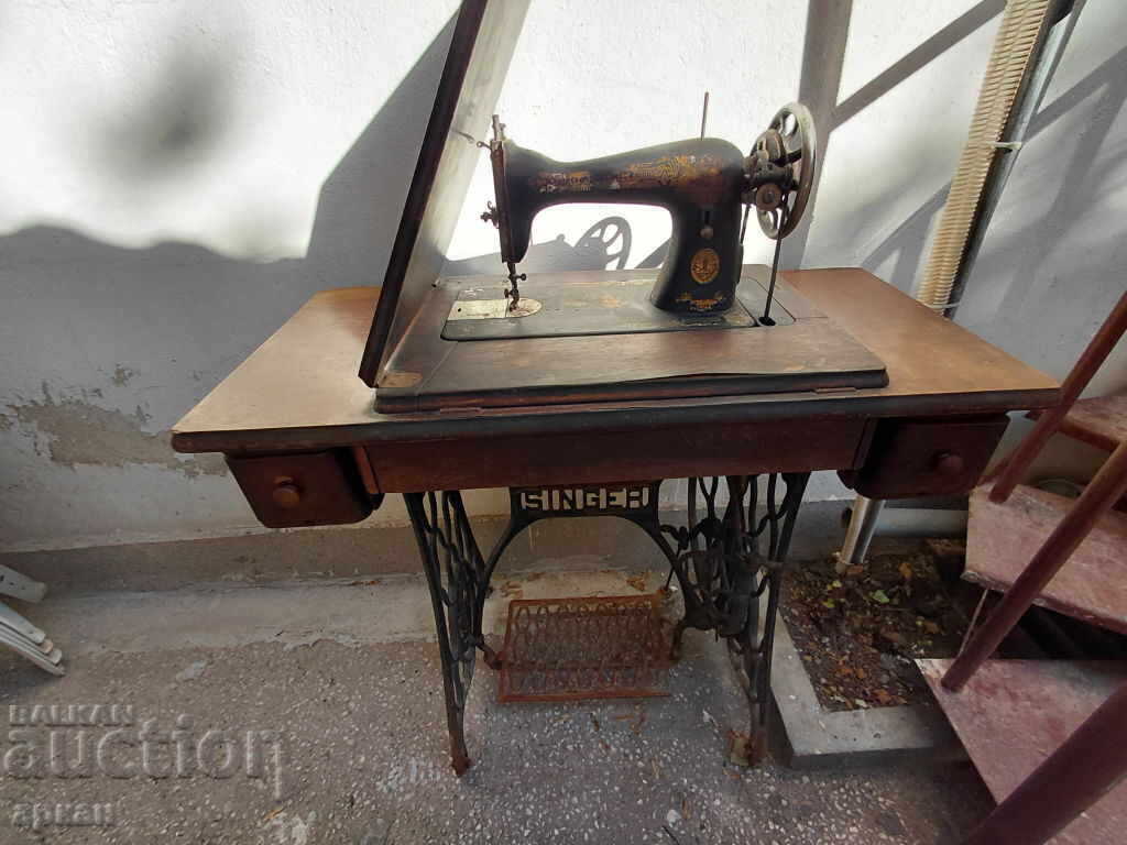 Ραπτομηχανή Singer Γερμανίας - λειτουργική, αρχές του 20ου αιώνα - 5 Ραπτομηχανή Singer Γερμανίας - λειτουργική, αρχές του 20ου αιώνα - 5