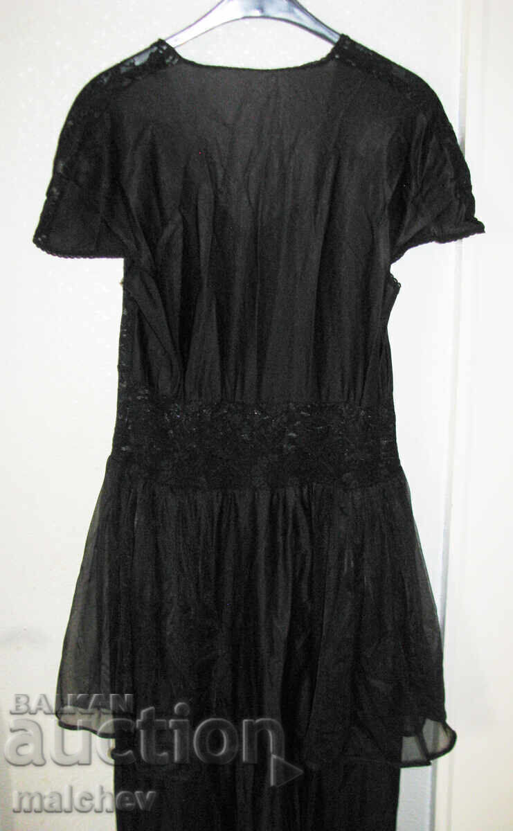 Theatrical Carnival Dress 1923 lace veil, excellent - 5