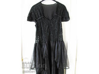 Theatrical Carnival Dress 1923 lace veil, excellent