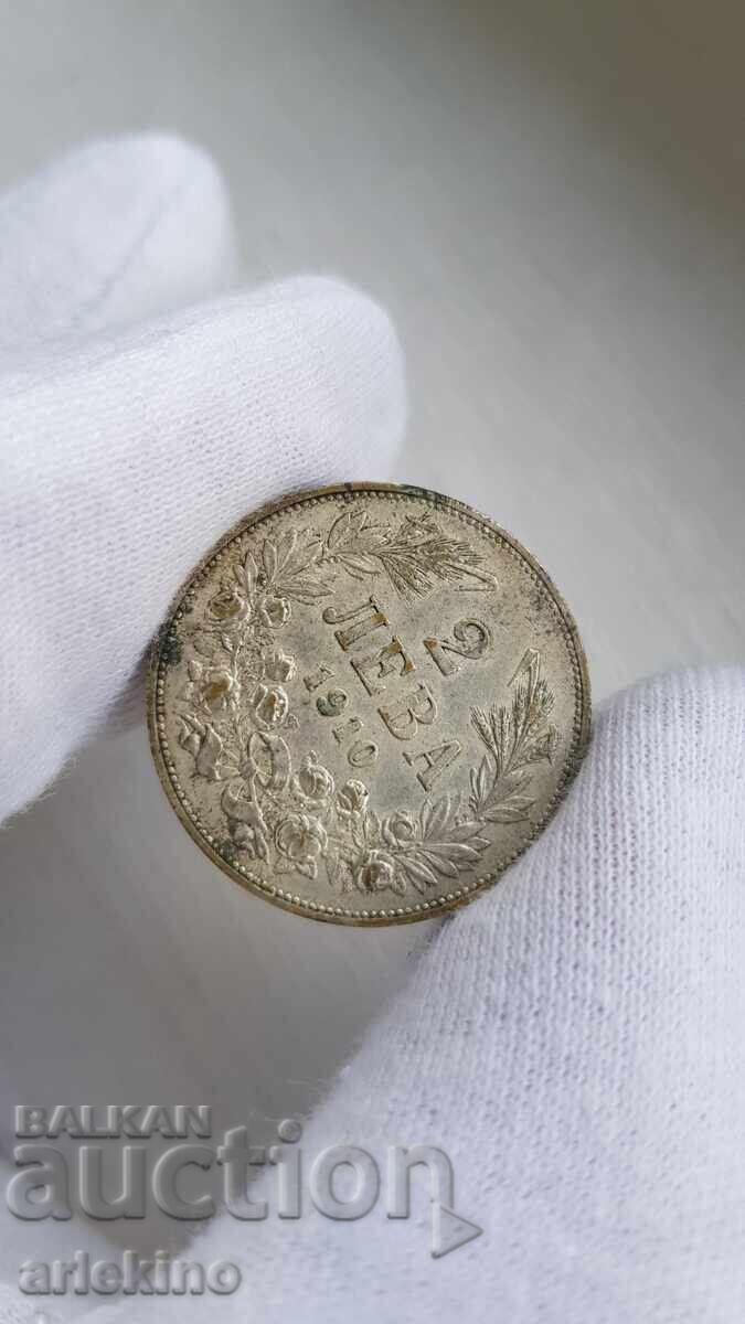 Monedă de argint bulgară țaristă 2 leva 1910 - 6