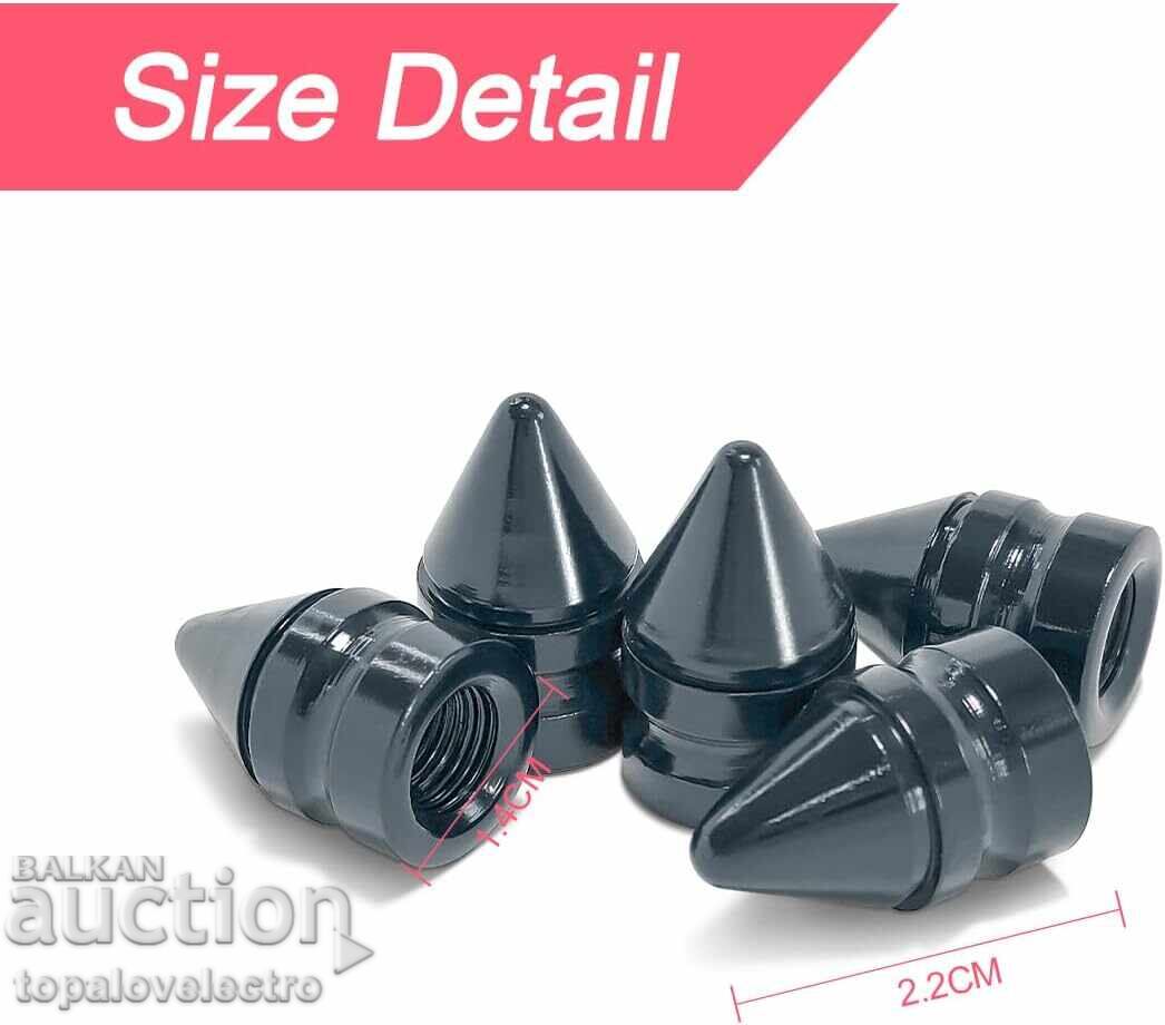 НОВИ! Алуминиеви капачки за автомобилни вентили – комплект 8 с цена 5.00 лв. | € 2.56 НОВИ! Алуминиеви капачки за автомобилни вентили – комплект 8 с цена 5.00 лв. | € 2.56