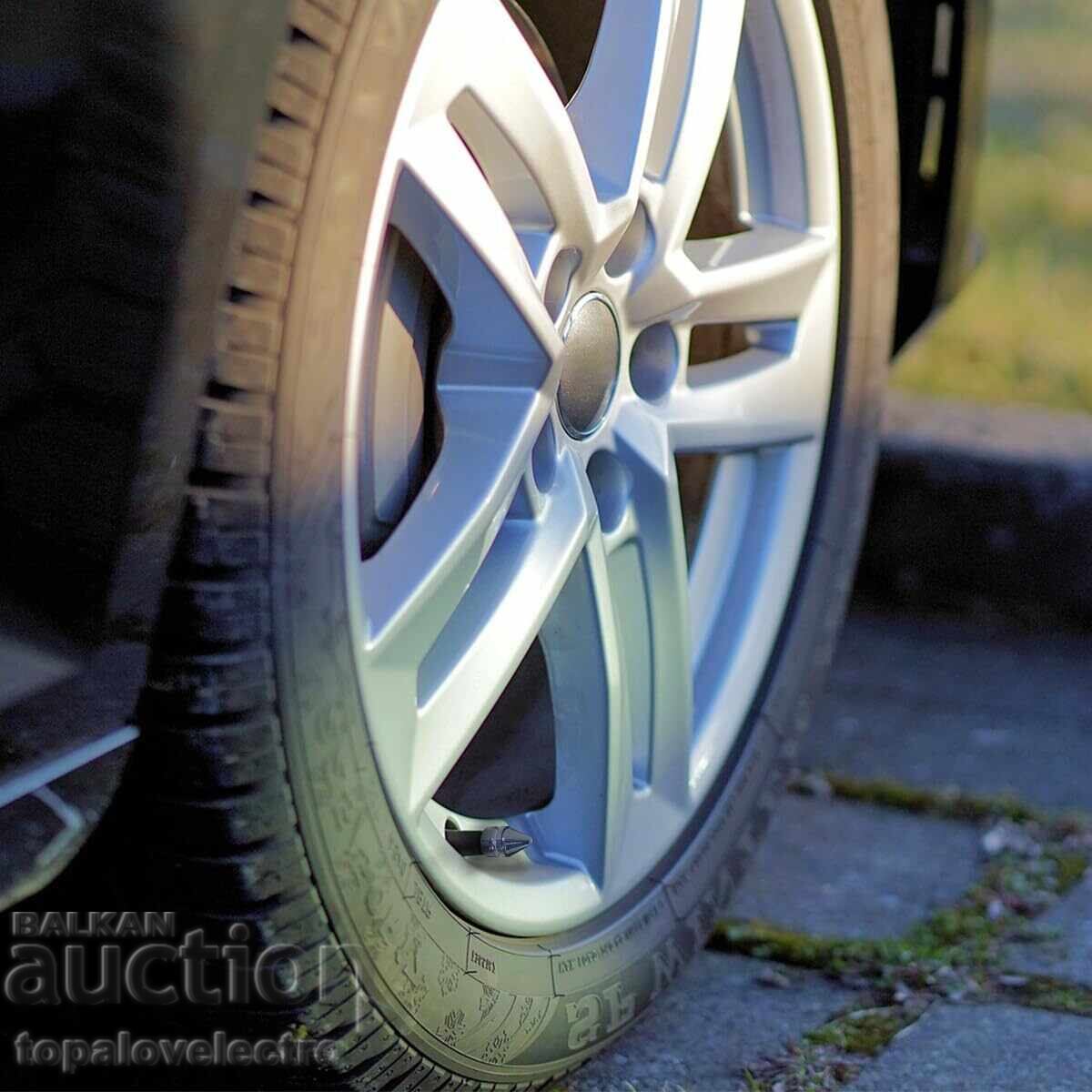 НОВИ! Алуминиеви капачки за автомобилни вентили – комплект 8 - 6 НОВИ! Алуминиеви капачки за автомобилни вентили – комплект 8 - 6