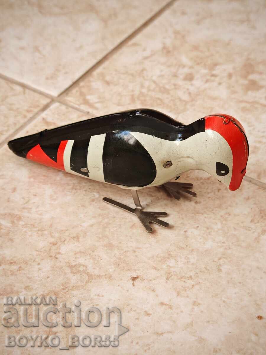 Стара Руска Детска Механична Играчка Кълвач 1960те г