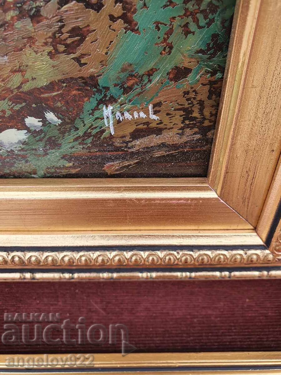 Original Oil Painting on Fiberboard by MANENTE - 5 Original Oil Painting on Fiberboard by MANENTE - 5