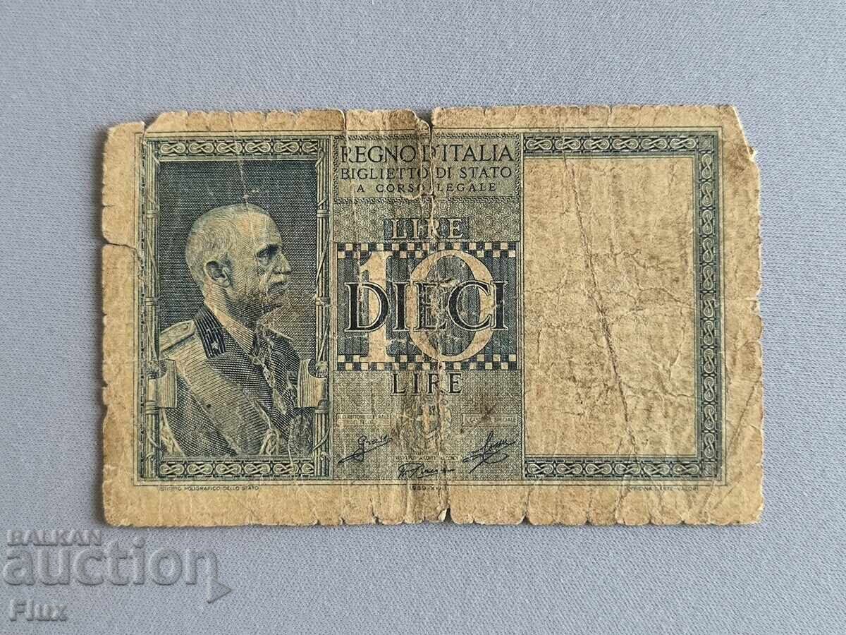 Bancnotă - Italia - 10 lire | 1939g Bancnotă - Italia - 10 lire | 1939g