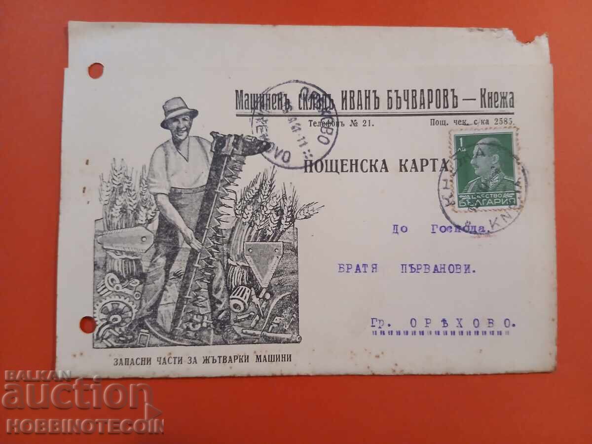 ΒΟΥΛΓΑΡΙΑ ΤΑΞΙΔΙΩΤΙΚΗ ΚΑΡΤΑ ΜΗΧΑΝΗΜΑΤΟΣ ΓΛΥΚΩΝ ΜΗΧΑΝΩΝ ΚΝΕΖΑ 1941 ΕΤΑΙΡΕΙΑ ΒΟΥΛΓΑΡΙΑ ΤΑΞΙΔΙΩΤΙΚΗ ΚΑΡΤΑ ΜΗΧΑΝΗΜΑΤΟΣ ΓΛΥΚΩΝ ΜΗΧΑΝΩΝ ΚΝΕΖΑ 1941 ΕΤΑΙΡΕΙΑ