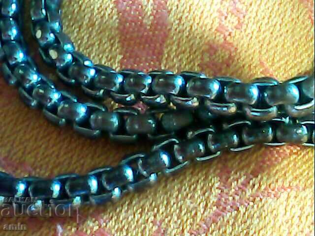 Old beautiful silver-plated necklace - 5