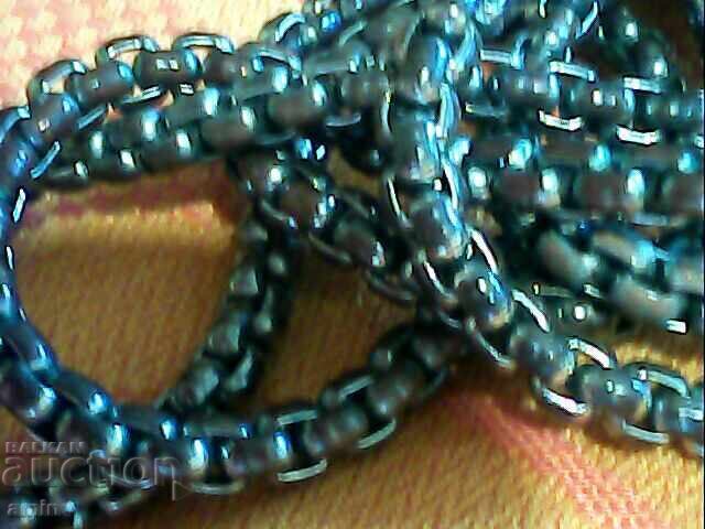 Old beautiful silver-plated necklace - 7