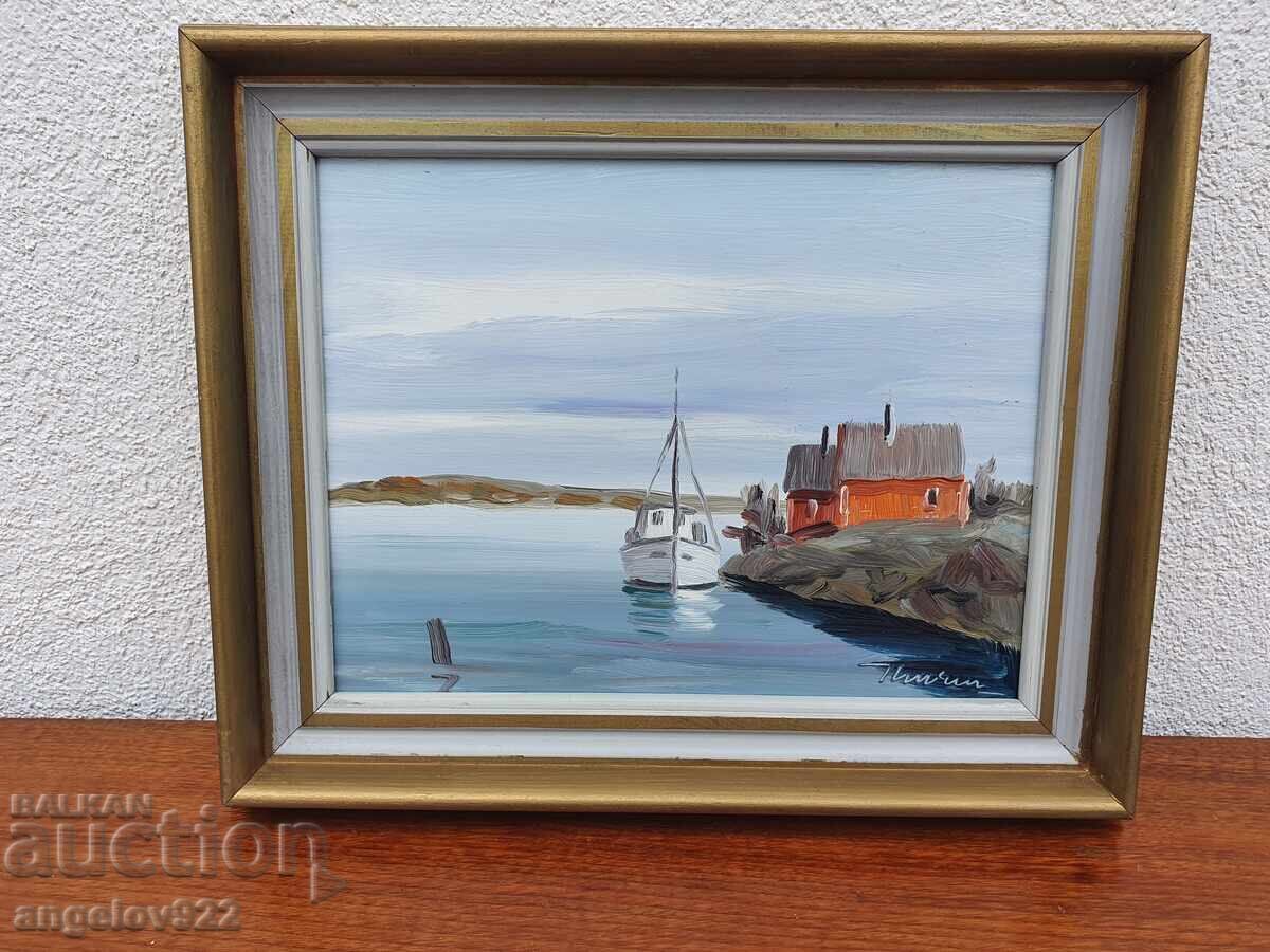 Аукцион Авторска картина с маслени бои върху фазер!!!