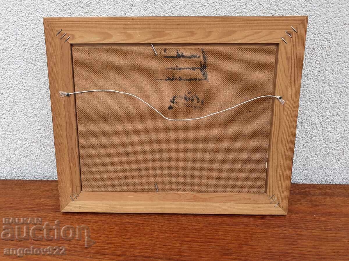 Авторска картина с маслени бои върху фазер!!! - 7